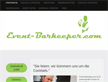 Tablet Screenshot of event-barkeeper.com